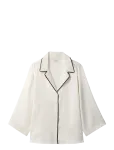 Calvin Klein - Satin Ss Shirt - Topid - S