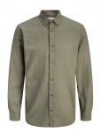 Jack & Jones - Jjesummer Linen Blend Shirt L/S Sn - Vabaaja s&auml;rgid - XXL