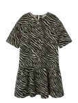 Name It - Nkfzebra Twill Ss Dress 4003-Td D - L&uuml;hikeste varrukatega vabaajakleidid - 128