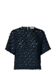 Selected - Slfmarion Ss O-Neck Top Ex - L&uuml;hikeste varrukatega - 40