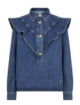 MOS MOSH - Mmirina Denim Shirt - Teksas&auml;rgid - XL