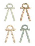 Mimi & Lula - 4 Scrunchies - Floral Bow Spring On The Farm - Juuksekummid - ONE SIZE