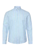 Lindbergh - Wide Striped Cotton/Linen Shirt L/S - Vabaaja s&auml;rgid - L
