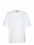 GANNI - Cotton T-Shirt Embellished Graphic Print - L&uuml;hikeste varrukatega - S