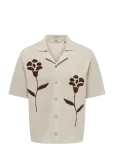 ONLY & SONS - Onssonny Rlx Ss Shirt Knit - L&uuml;hikeste varrukatega kootud polos&auml;rgid - M