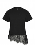 Vero Moda - Vmbrit Ss O-Neck Lace T-Shirt Jrs Exp - L&uuml;hikeste varrukatega - S