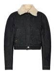Jacquemus - The Ovalo De-N&icirc;mes Denim Bomber Jacket - L&uuml;hikesed teksap&uuml;ksid - 38