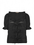 By Ti Mo - Poplin Bow Blouse - L&uuml;hikeste varrukatega - XS