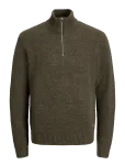 Jack & Jones - Jjblake Knit Half Zip - Poolpika lukuga džemprid - S