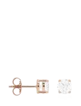 Marmara Sterling - 925 Silver Stud Earrings, Rose Gold - Needid - ONE SIZE