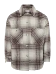 Dante6 - Dante6-Hivora Fringe Checked Shirt-Coat - Villased jakid - 34