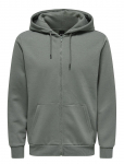 ONLY & SONS - Onsceres Life Zip Thr. Hoodie Sweat - Kapuutsiga pusad - L