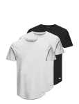 Jack & Jones - Jjenoa Tee Ss Crew Neck 3Pk Mp Noos - L&uuml;hikeste varrukatega - XL
