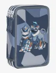 Beckmann Norway - Three Section Pencil Case W/Content, Tiger Race - Pinalid - ONE SIZE