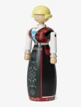 Kay Bojesen - Norwegian Bunad Woman Black/Red/White - Puidust kujud - H16CM