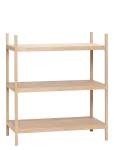 H&uuml;bsch - Library Shelf Unit Small Natural - Riiulid - ONE SIZE