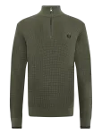 Fred Perry - Waffle Stitch Half Zip Jmpr - Poolpika lukuga džemprid - L