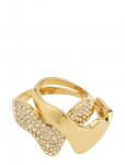 Pilgrim - Connect 2-In-1 Set Crystal Rings Gold-Plated - S&otilde;rmused - ONE SIZE