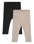 Lindex - Leggings Basic Rib 2 Pack - Retuusid - 68