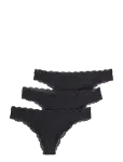 Lindex - 3-Pack Thongs In Cotton - Stringid - XS