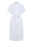 Polo Ralph Lauren - Striped Linen Short-Sleeve Shirtdress - P&otilde;lveni ja midi - 32