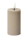 C'est Bon - Swirled Led Pillar Candle - LED-k&uuml;&uuml;nlad - H10CM
