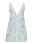 ROTATE - Denim Stud Mini Dress - L&uuml;hikesed kleidid - 40