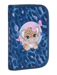 Beckmann Norway - Single Section Pencil Case With Content, Cheeta - Pinalid - ONE SIZE