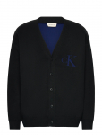 Calvin Klein Jeans - Ls Cttn Cashmere 3D Logo Cardiga - Kardiganid - XL