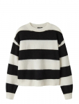 LMTD - Nlfbynthe Stripe Ls Short Knit - Pulloverid - 158-164
