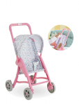 Corolle - Corolle Doll Stroller, Pink & Blue Floral - Nukuk&auml;rud - ONE SIZE