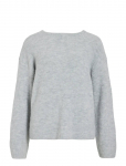Vila - Viretta O-Neck L/S Knit Bow Top/Ln - Džemprid - XXL