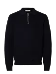 Selected - Slhdane Ls Knit Struc Half Zip Polo Noos - Poolpika lukuga džemprid - M