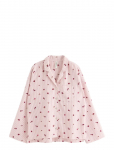 Lindex - Pyjama Shirt In Seersucker - Pidžaamad (komplektid) - M