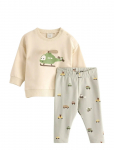 Lindex - Set Sweater Leggings Vehicle - Komplektid pikkade varrukatega T-s&auml;rgiga - 104