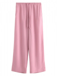 Lindex - Wide Trousers In Linen Blend - Lai jalg - XL