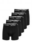 ONLY & SONS - Onsfitz Solid Black Boxer 5-Pack - Bokserid - XXL