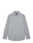 Mads N&oslash;rgaard - Cotton Soft Marcel Shirt - Triibulised s&auml;rgid - XL