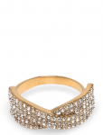 Pilgrim - Shea Crystal Ring Gold-Plated - S&otilde;rmused - ONE SIZE