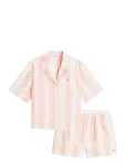 Tommy Hilfiger - Ss Shirt Linen Pj Shorts Set - Pidžaamad (komplektid) - M