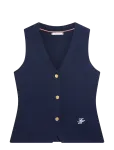 Tommy Hilfiger - Co Full Needle Slim Vest - Kootud vestid - M
