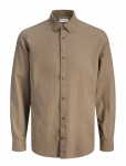 Jack & Jones - Jjesummer Linen Blend Shirt L/S Sn - Vabaaja s&auml;rgid - XXL