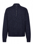 Abercrombie & Fitch - Oct4 Neat Navy Fleck It Qz - K&otilde;rge kaelusega - XXL
