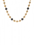 Bud To Rose - Eclipse Short Necklace Black/Gold - Statement kaelakeed - ONE SIZE