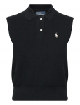 Polo Ralph Lauren - Cotton Cropped Sleeveless Polo Sweater - Džemprid - XL