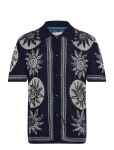 Scotch & Soda - Knitted Jaquard Short Sleeve Shirt - L&uuml;hikeste varrukatega kootud polos&auml;rgid - XL