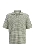 Jack & Jones - Jornantucket Knit Split Neck Polo Sa26 - L&uuml;hikeste varrukatega kootud polos&auml;rgid - XS