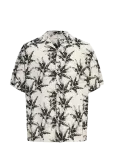 Jack & Jones - Jjjeff Monochrome Aop Resort Shirt Ss - L&uuml;hikeste varrukatega s&auml;rgid - S