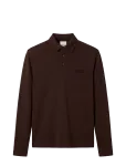 Calvin Klein - Ls Slim Supima Logo Patch Polo - Pikkade varrukatega - L