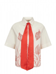 MOS MOSH - Mmsaras Monochrome Shirt - L&uuml;hikeste varrukatega - XL